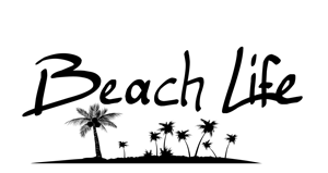 BEACH LIFE License Plate Salt Water Palm Trees Sand Water /& Beaches Photo Tag