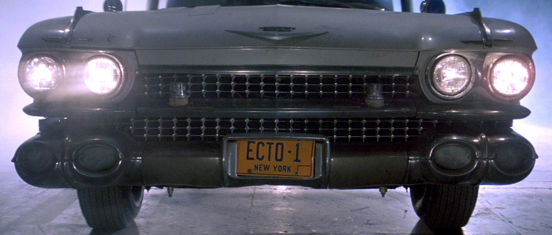 ecto 1 license plate sticker ghostbusters