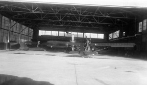 Rear view in the hangar