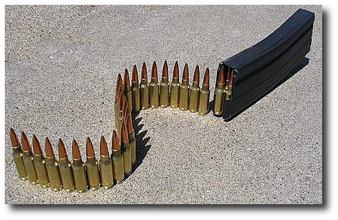 ammo and magazine clip rounds. Reload and shoot your own ammo. Learn how to handload.