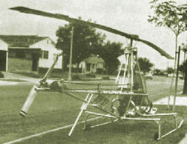 Rear View of Choppy Helicopter